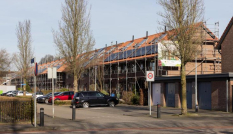 Rij woningen in Woerden