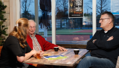 Floor Stam in gesprek over verduurzaming met e Tennisclub Leerdam