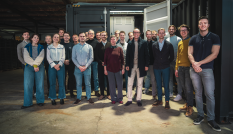 Groepsfoto van deelnemers aan het onderzoeksproject SYMPHONIE