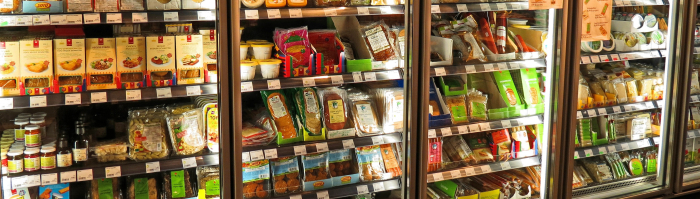koeling in een supermarkt
