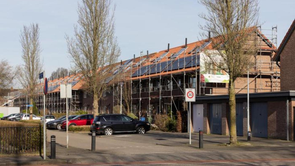 Rij woningen in Woerden