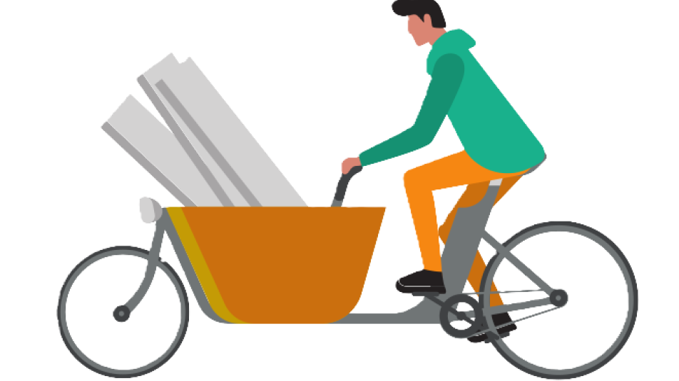 Klusser komt langs met bakfiets